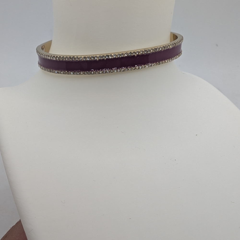 Ivanka Trump Gold and Purple Bangle‎ Bracelet - Picture 3 of 8